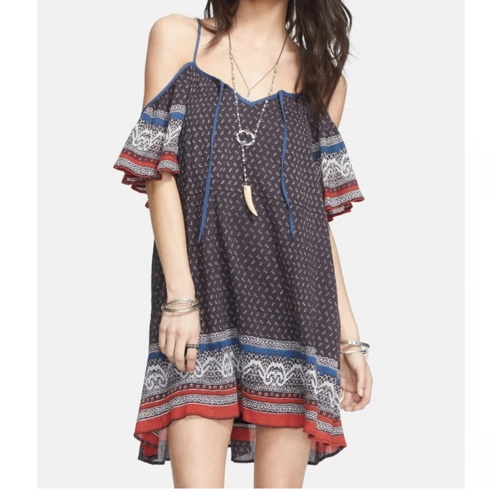 Free People Boho Peasant Cover Up Dress XS